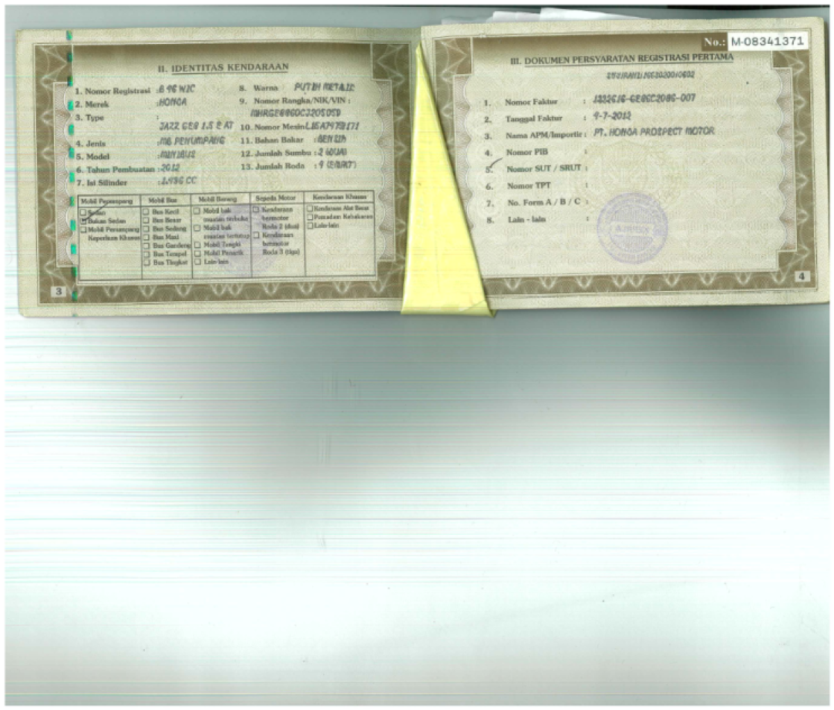 HONDA JAZZ GE8 1.5 E