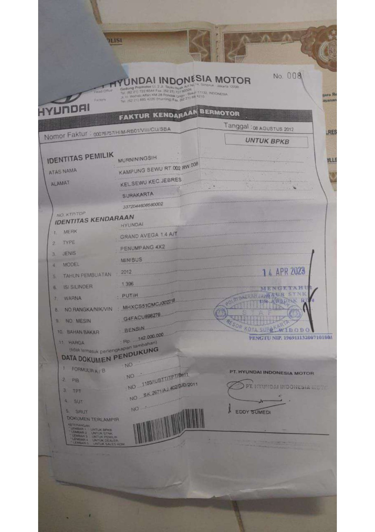 HYUNDAI  GRAND AVEGA