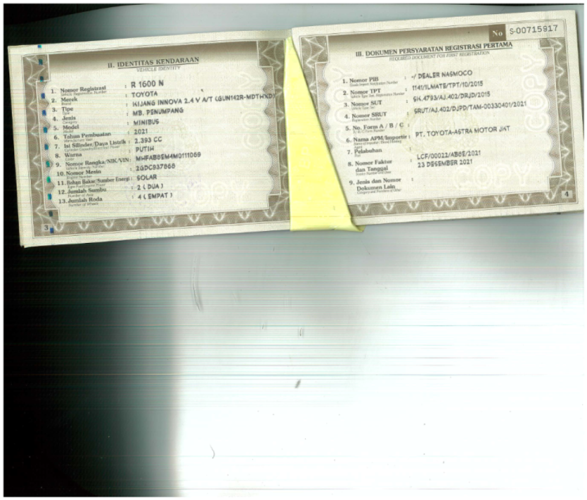 TOYOTA  INNOVA  2.4 V