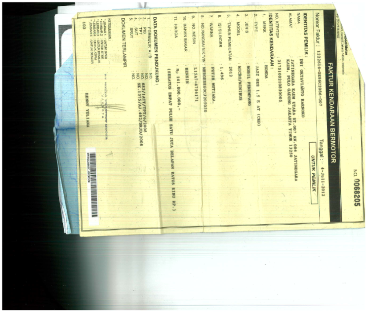 HONDA JAZZ GE8 1.5 E