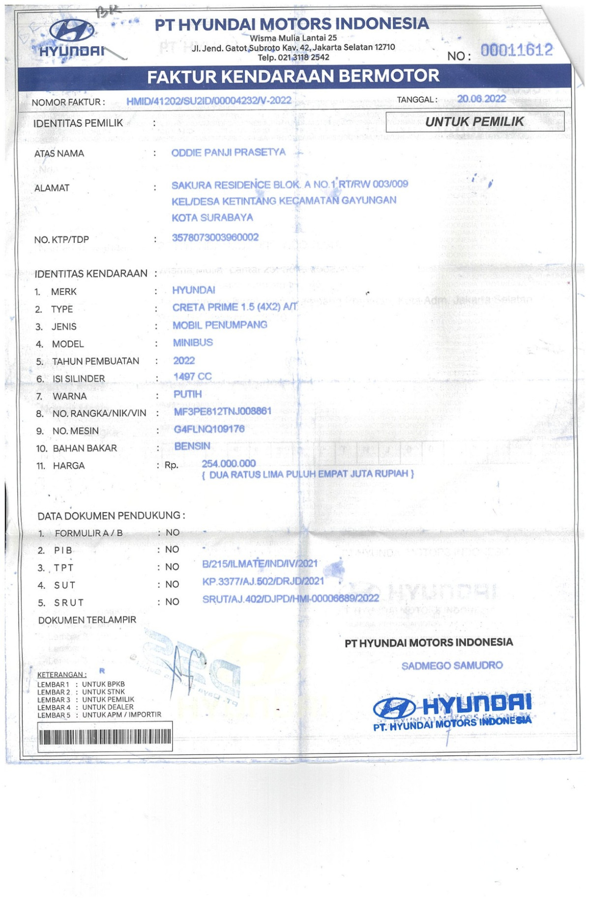 HYUNDAI CRETA PRIME AT