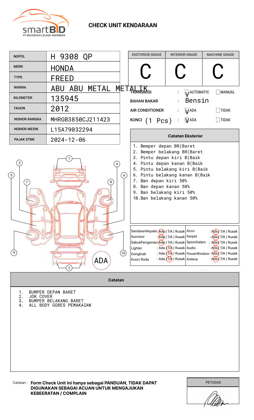 HONDA FREED GB3 1.5 E