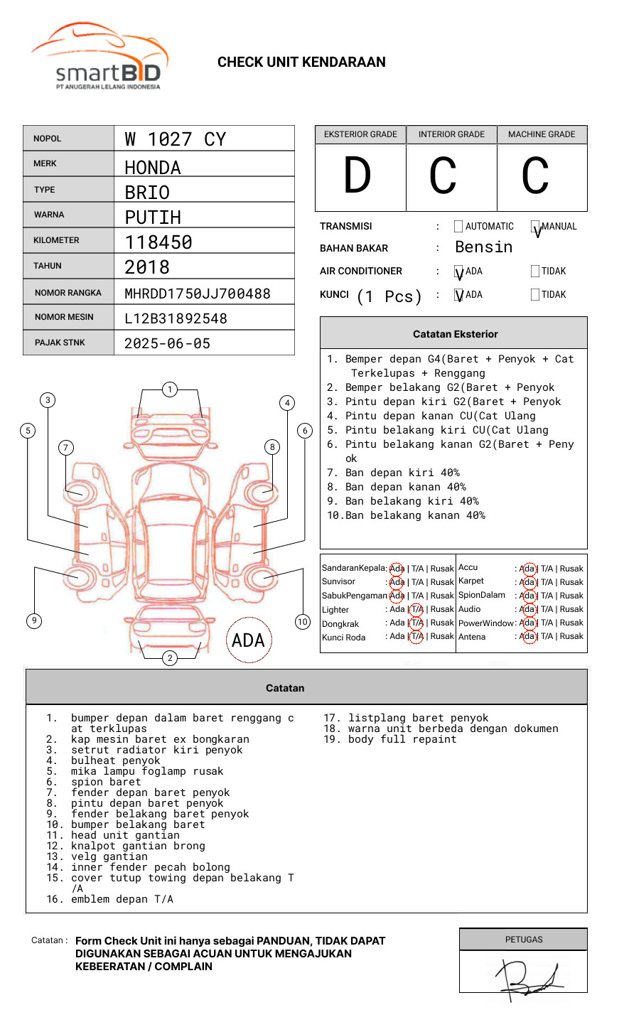 HONDA BRIO SATYA 1.2 E