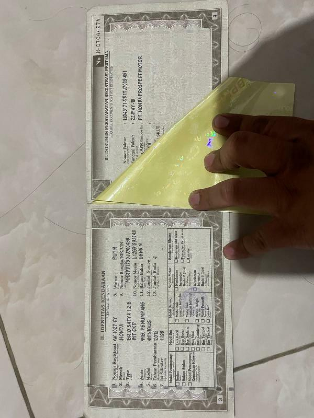 HONDA BRIO SATYA 1.2 E