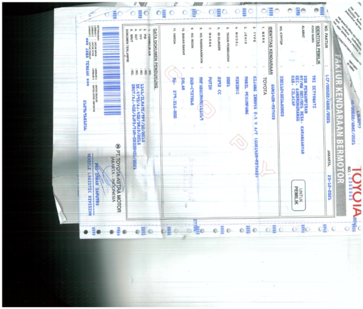 TOYOTA  INNOVA  2.4 V