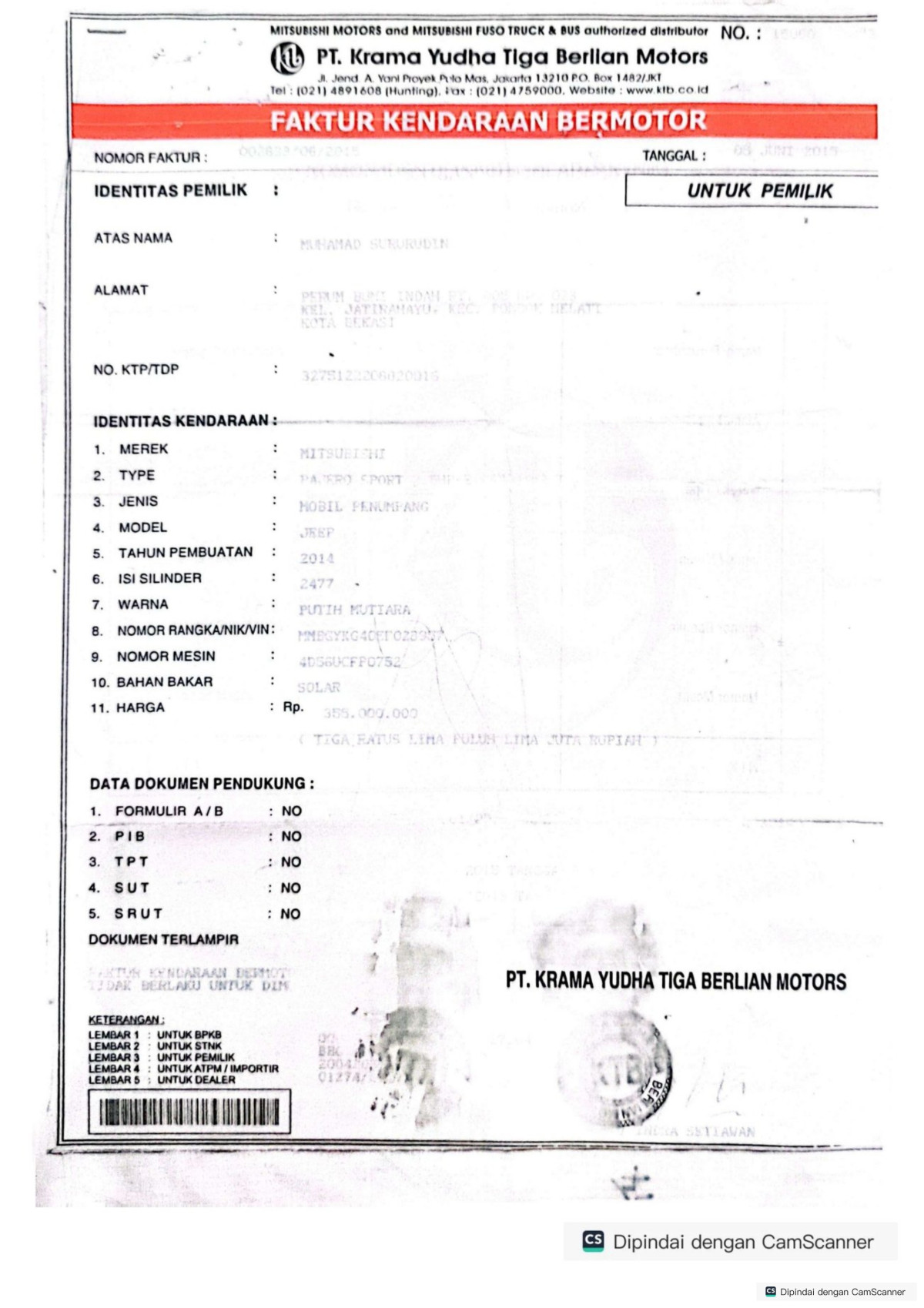 MITSUBISHI PAJERO SPORT 2.5 HP-E (4X2)