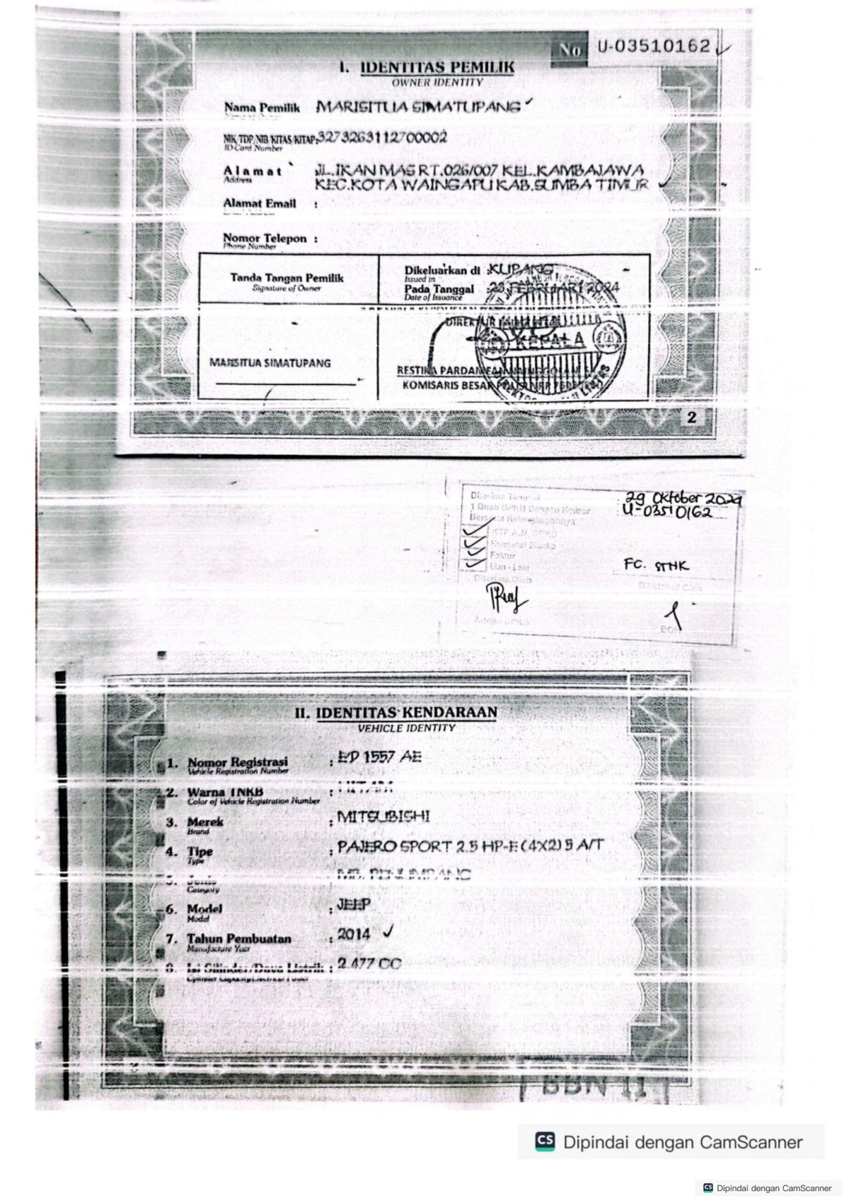 MITSUBISHI PAJERO SPORT 2.5 HP-E (4X2)