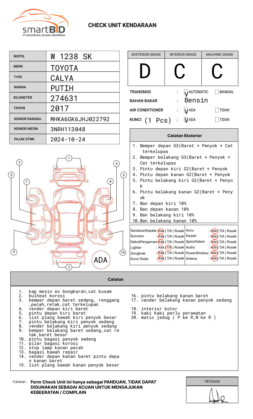 TOYOTA CALYA 1.2 G A/T