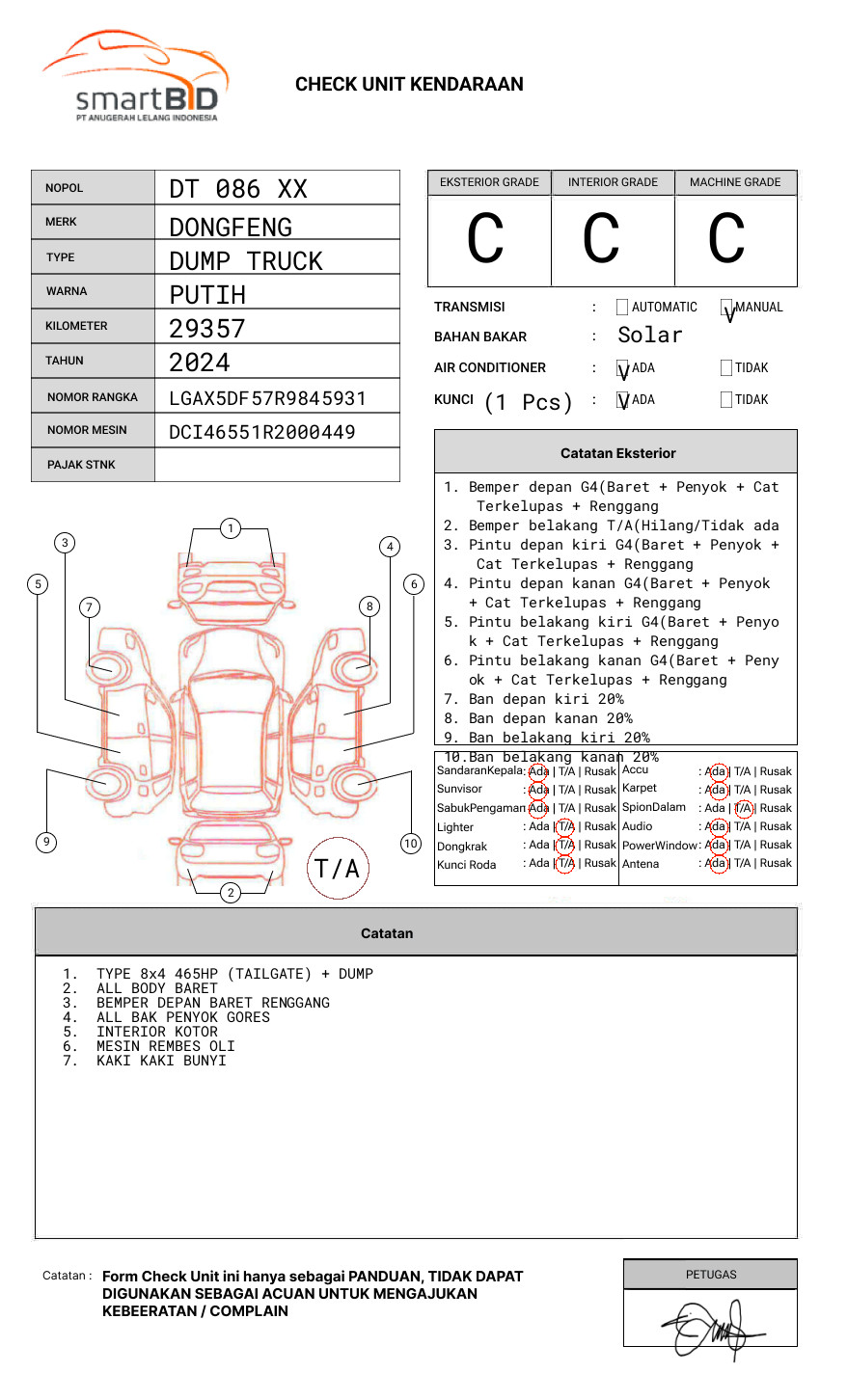 DONGFENG DUMP TRUCK 12 RODA