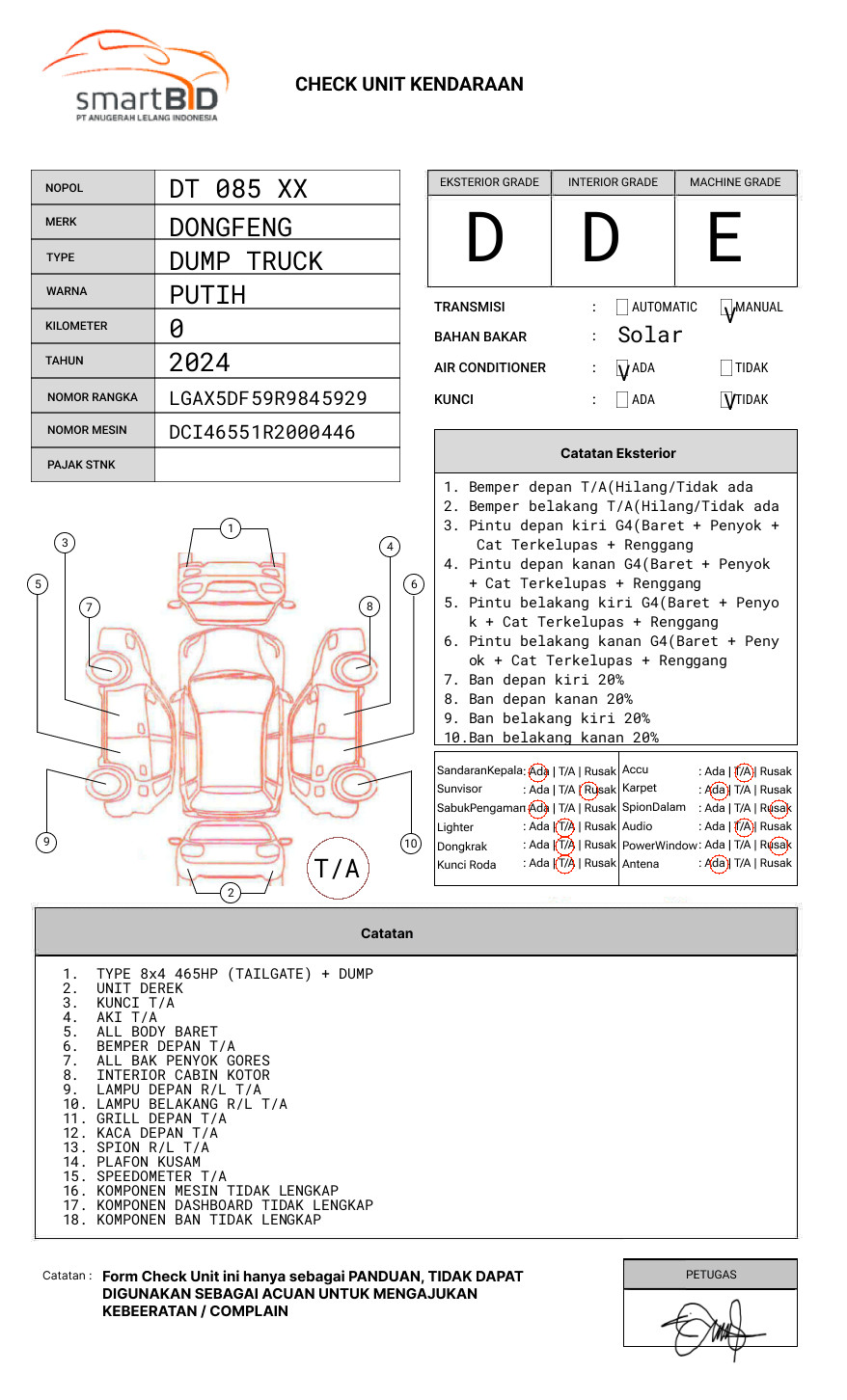 DONGFENG DUMP TRUCK 12 RODA