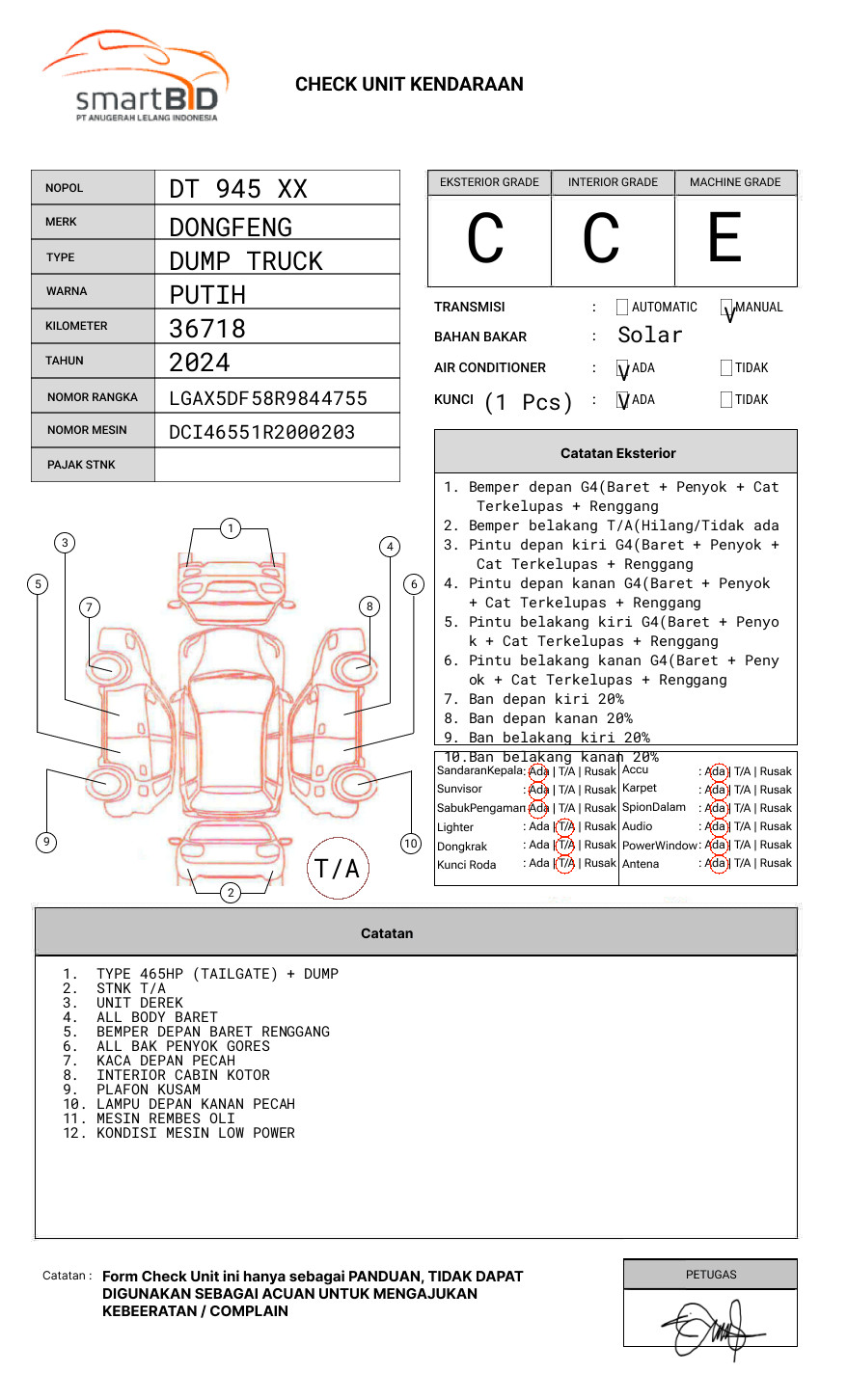 DONGFENG DUMP TRUCK 12 RODA