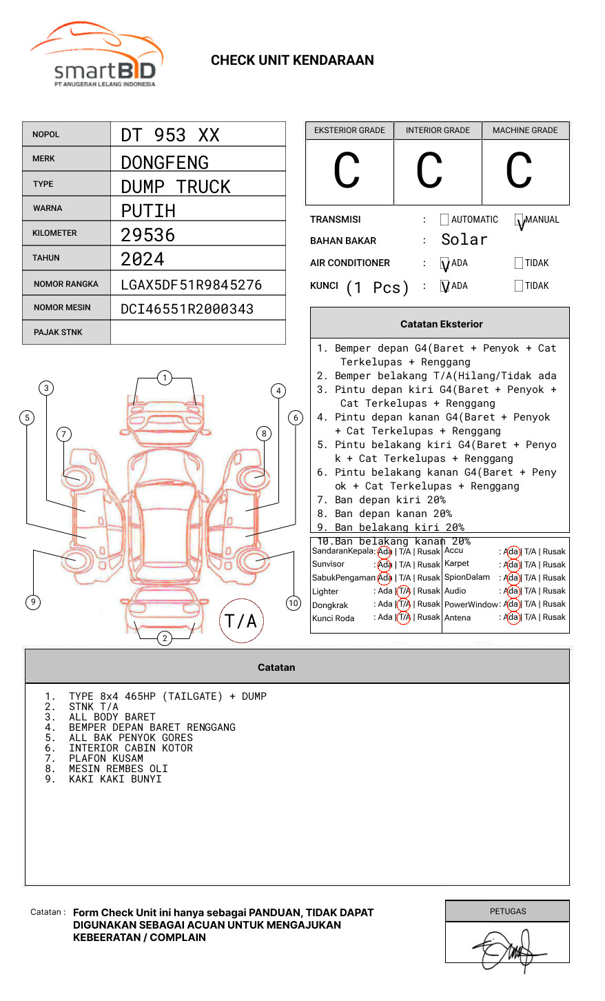 DONGFENG DUMP TRUCK 12 RODA