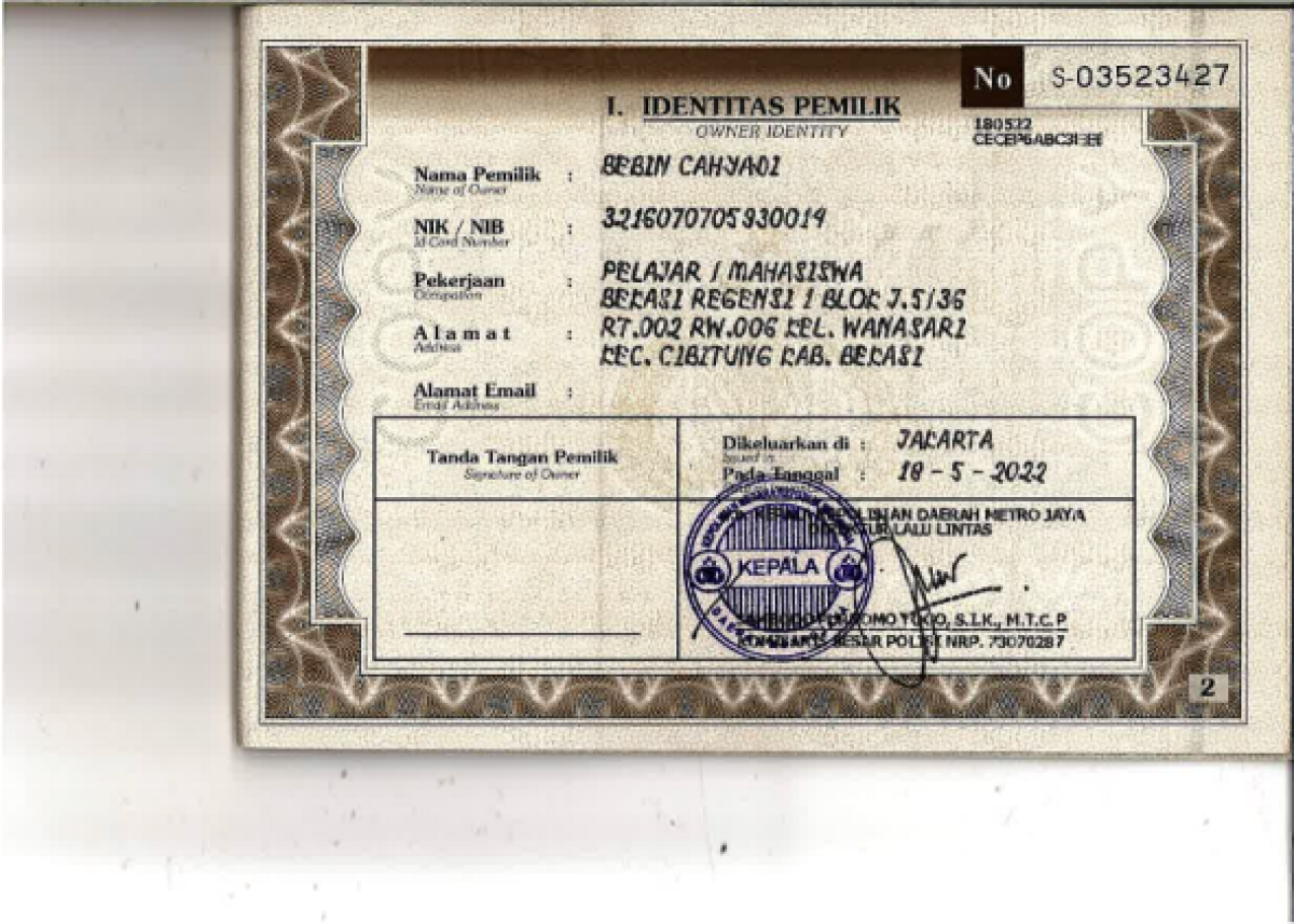 HONDA BRIO SATYA DD1 1.2 E