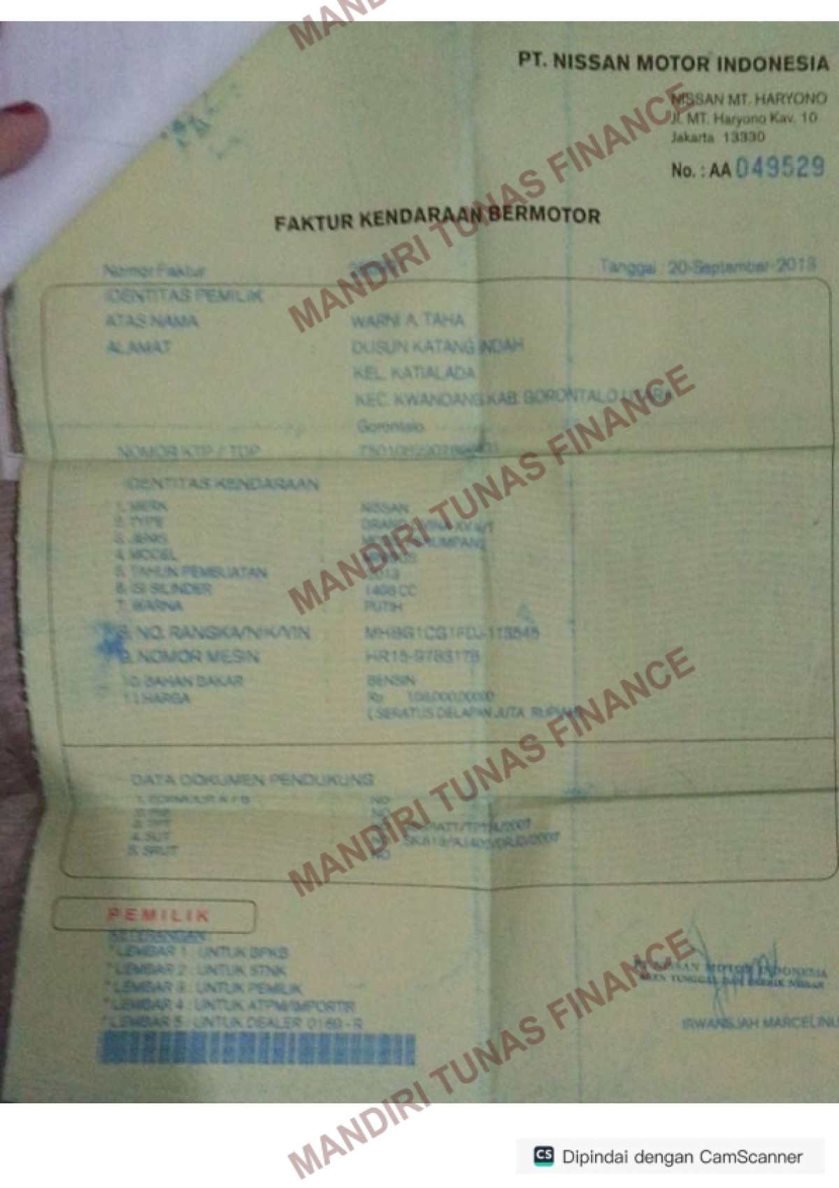 NISSAN GRAND LIVINA XV