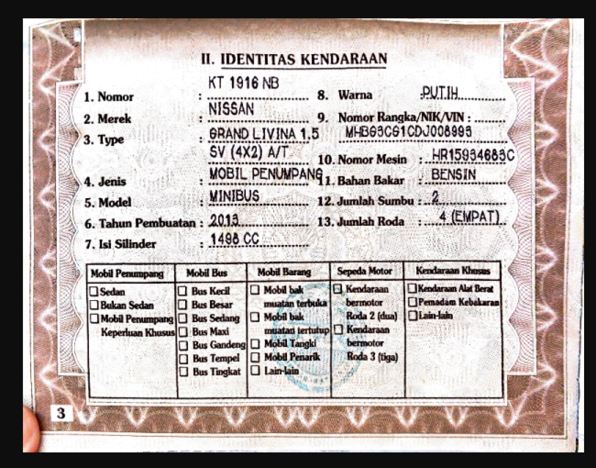 NISSAN  GRAND LIVINA  1.5 SV