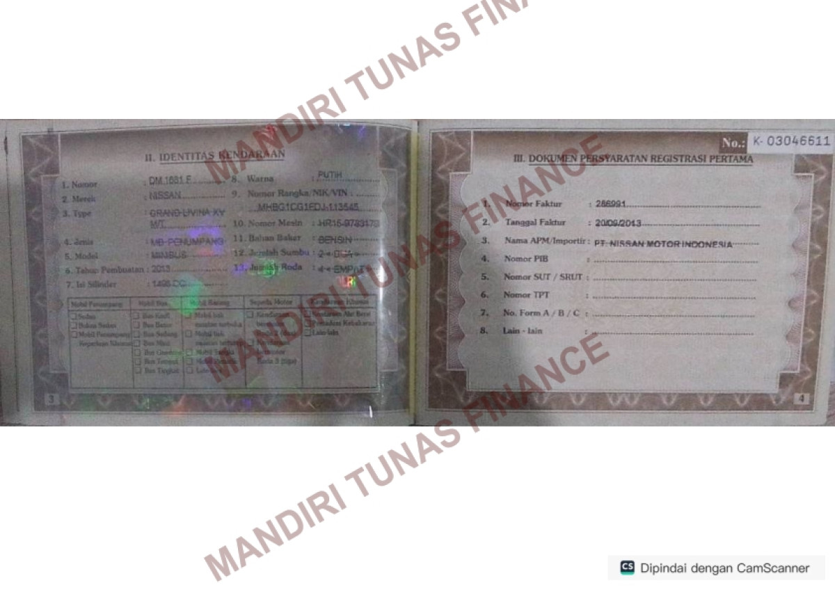 NISSAN GRAND LIVINA XV