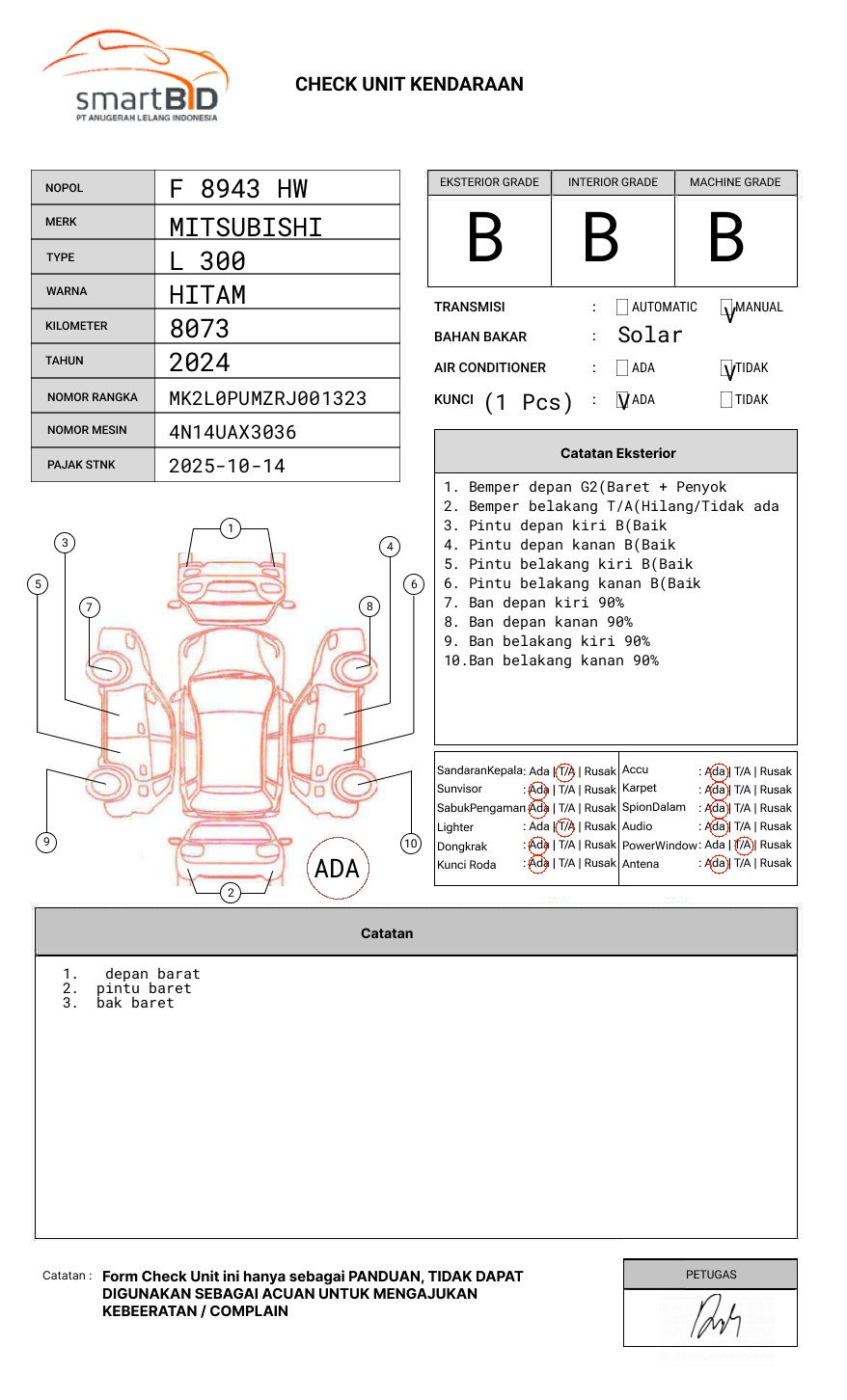MITSUBISHI  L 300 L300 PU FB-R (4X2)