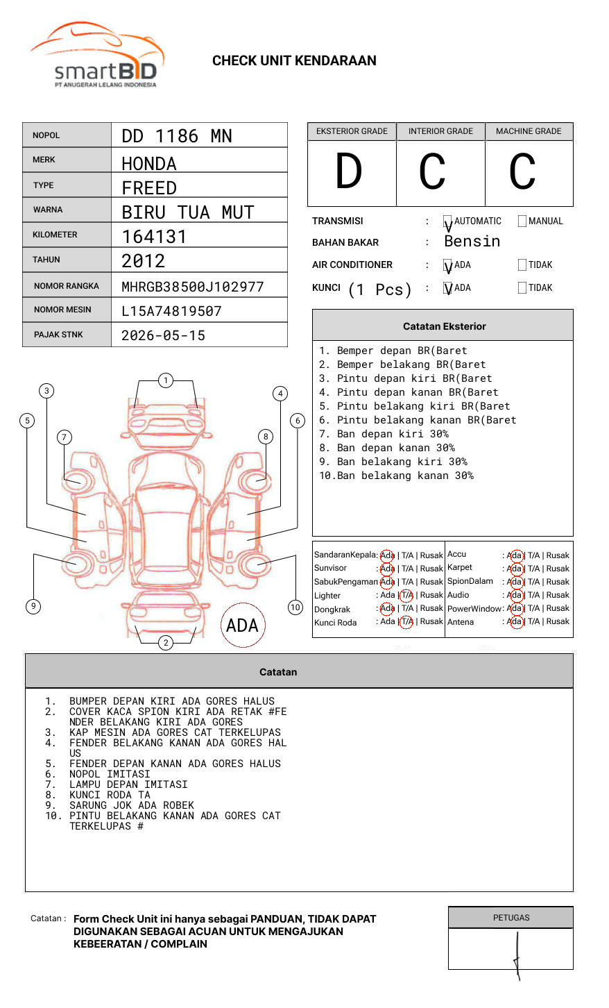 HONDA FREED GB3 1.5 E