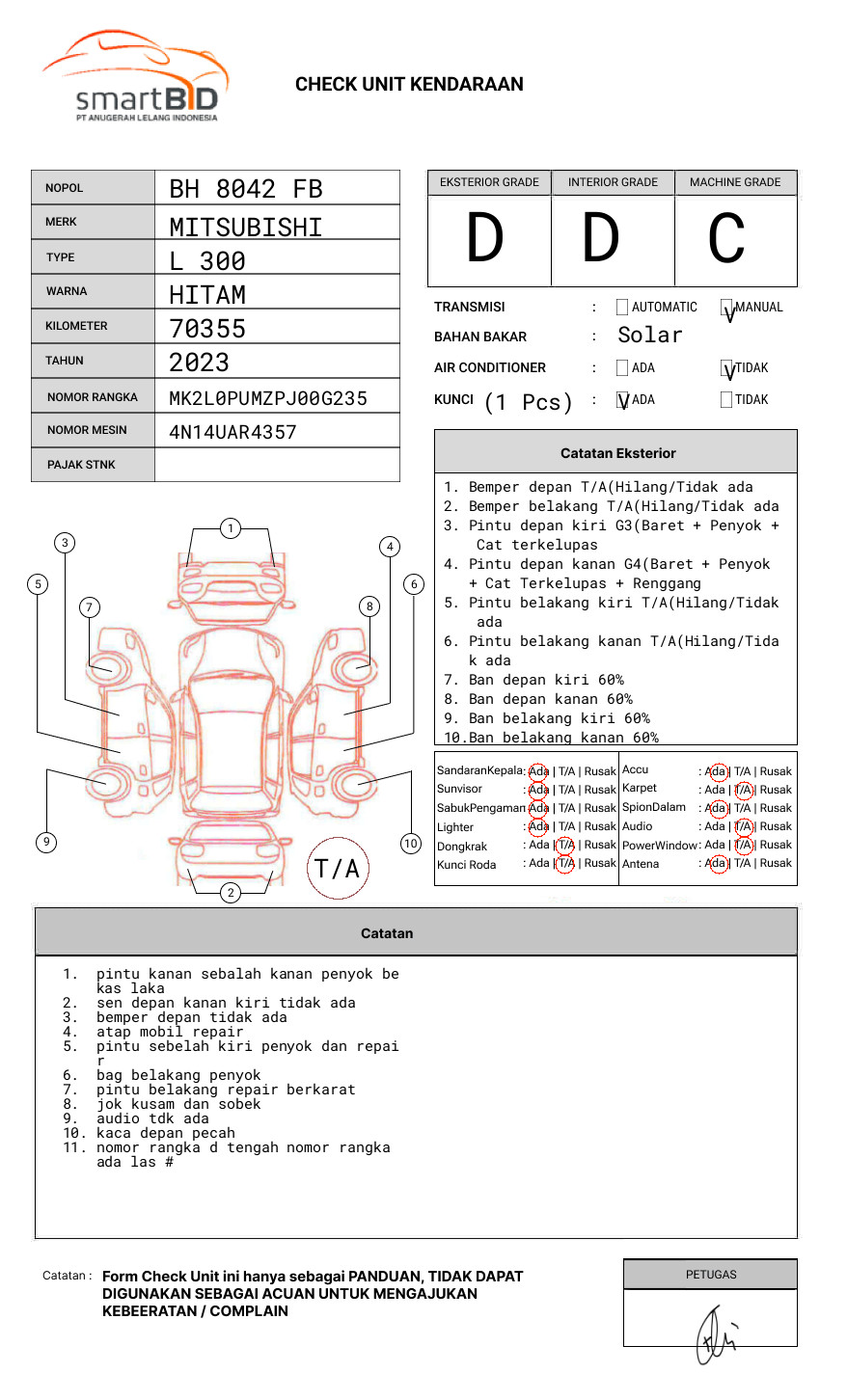 MITSUBISHI  L 300 L300 PU FB-R (4X2)