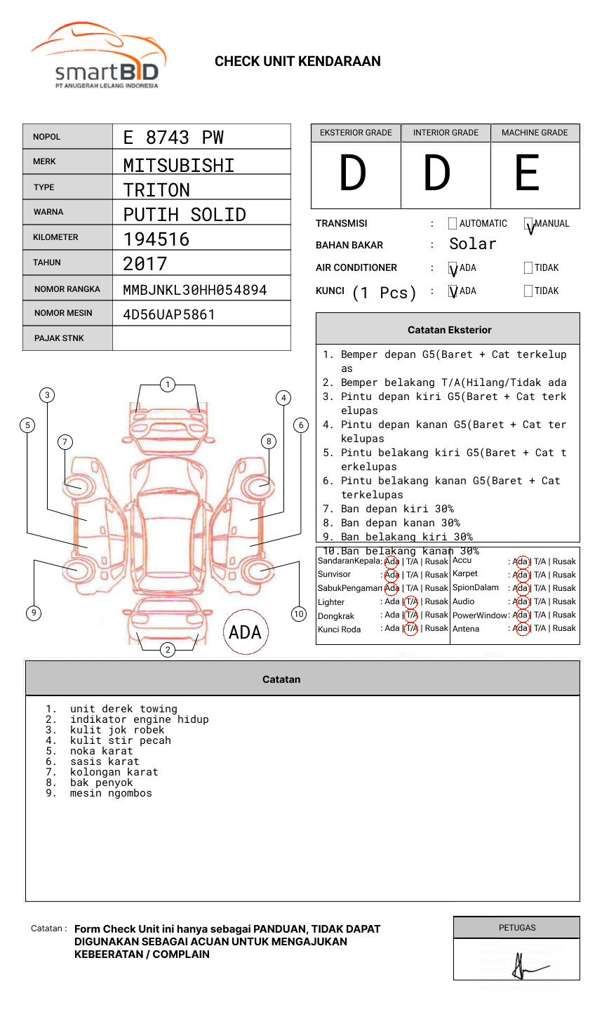 MITSUBISHI DC GLS 4X4
