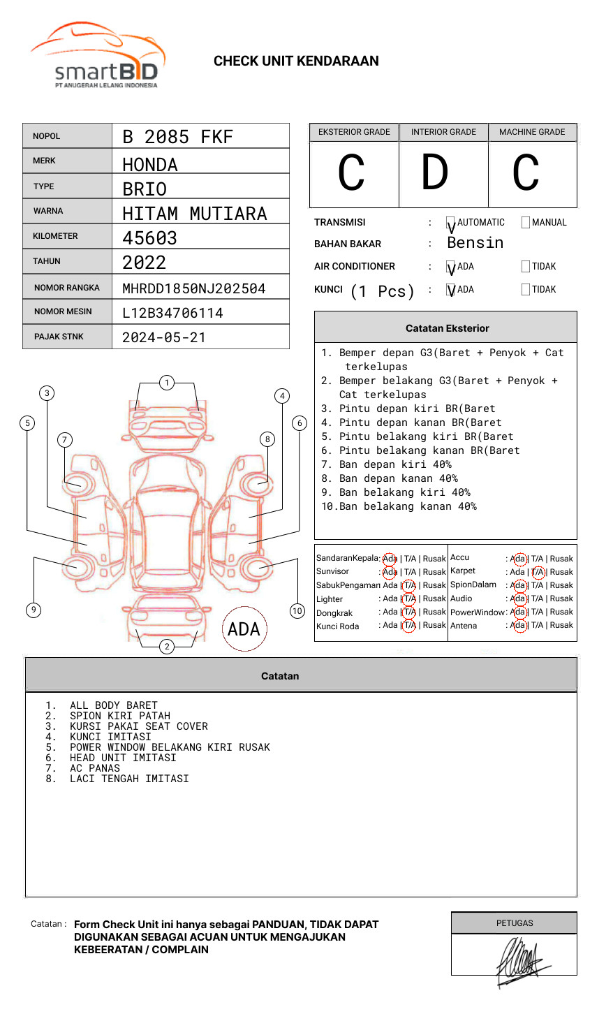 HONDA BRIO SATYA DD1 1.2 E