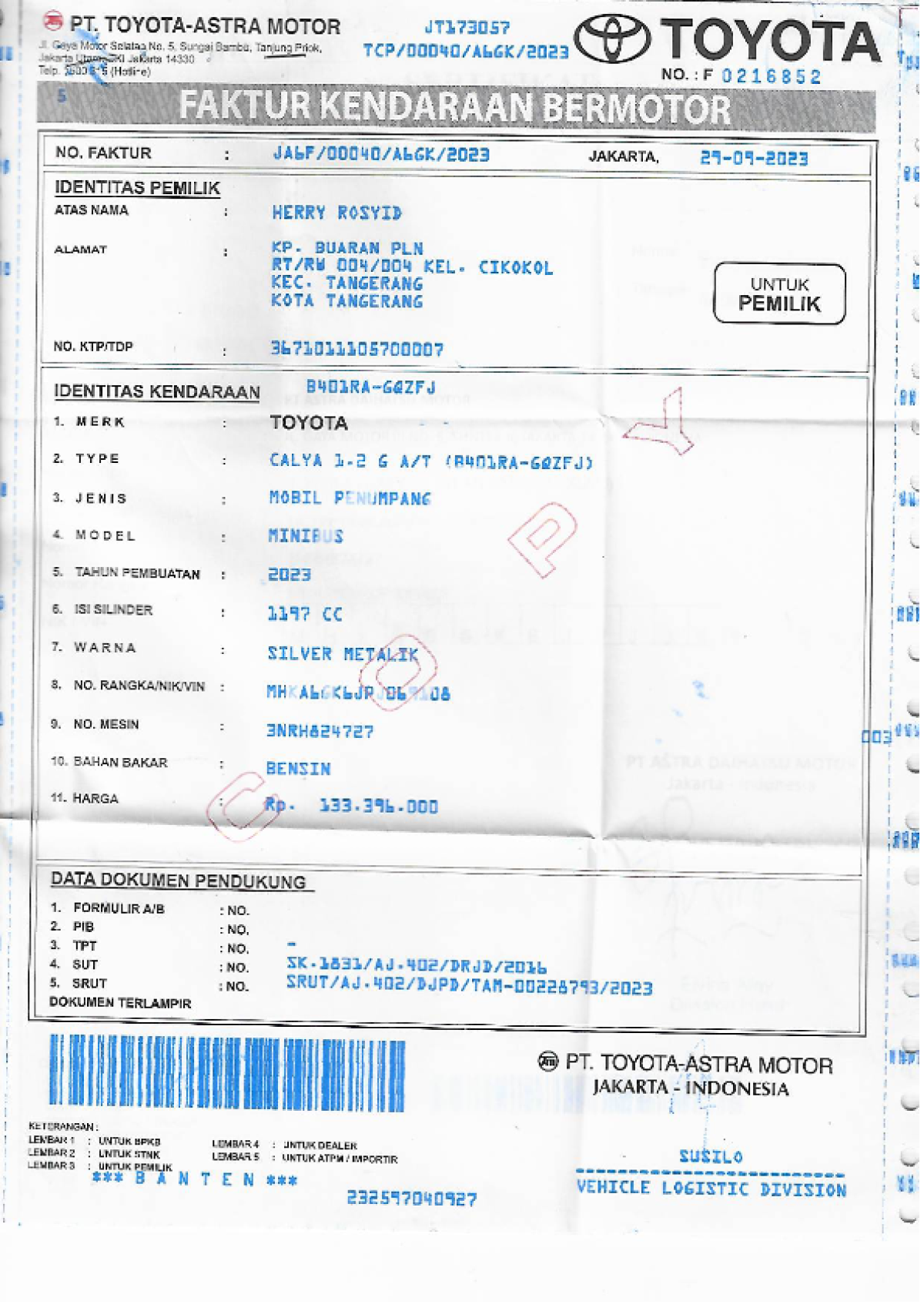 TOYOTA CALYA 1.2 G A/T