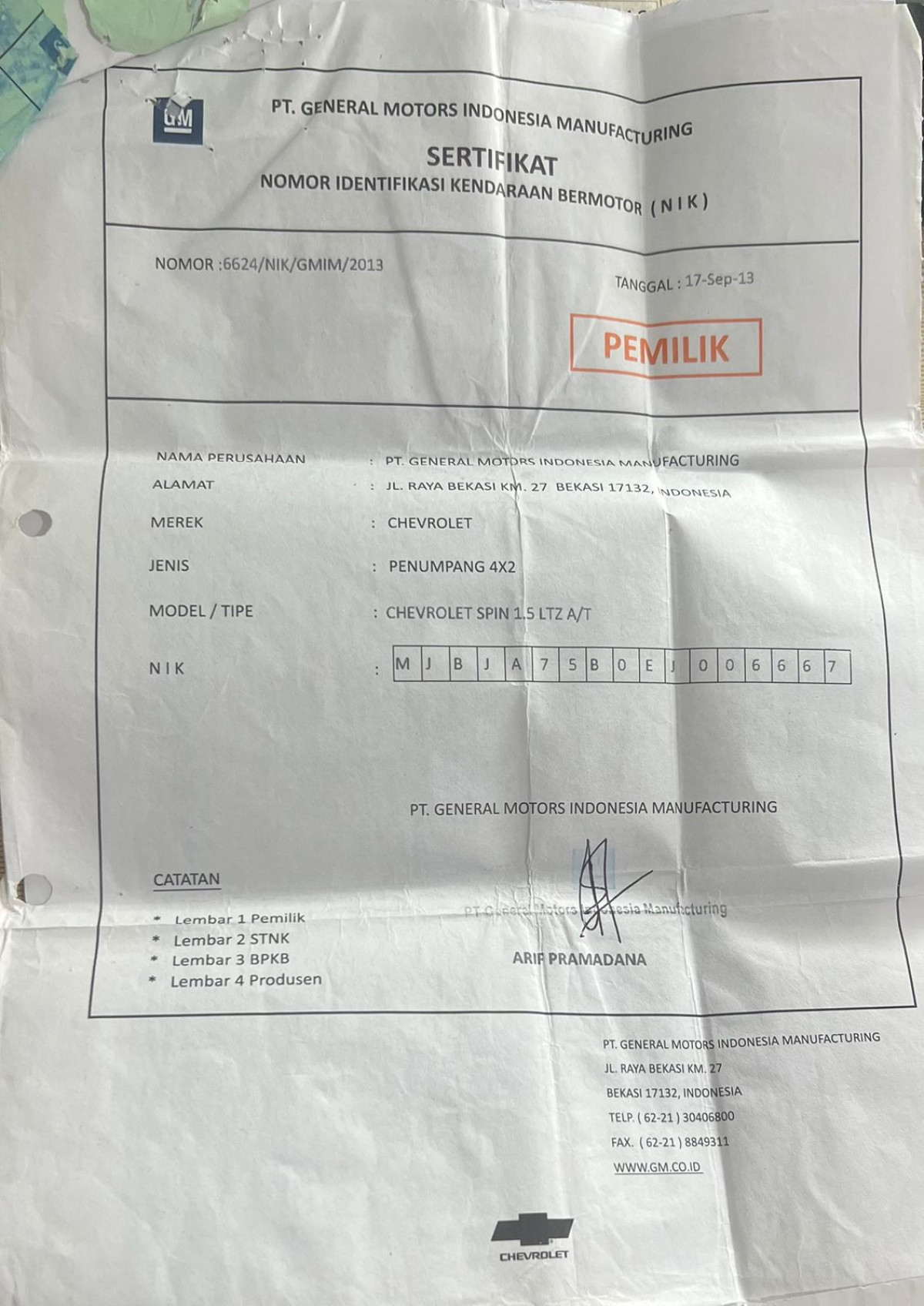 CHEVROLET SPIN 1.5 LTZ