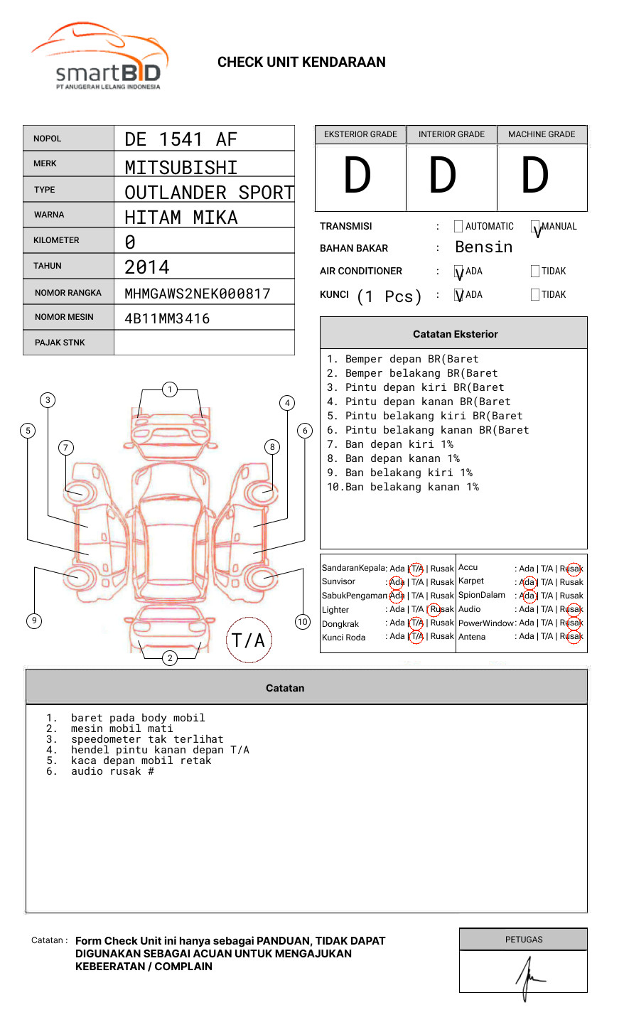 MITSUBISHI OUTLANDER SPORT
