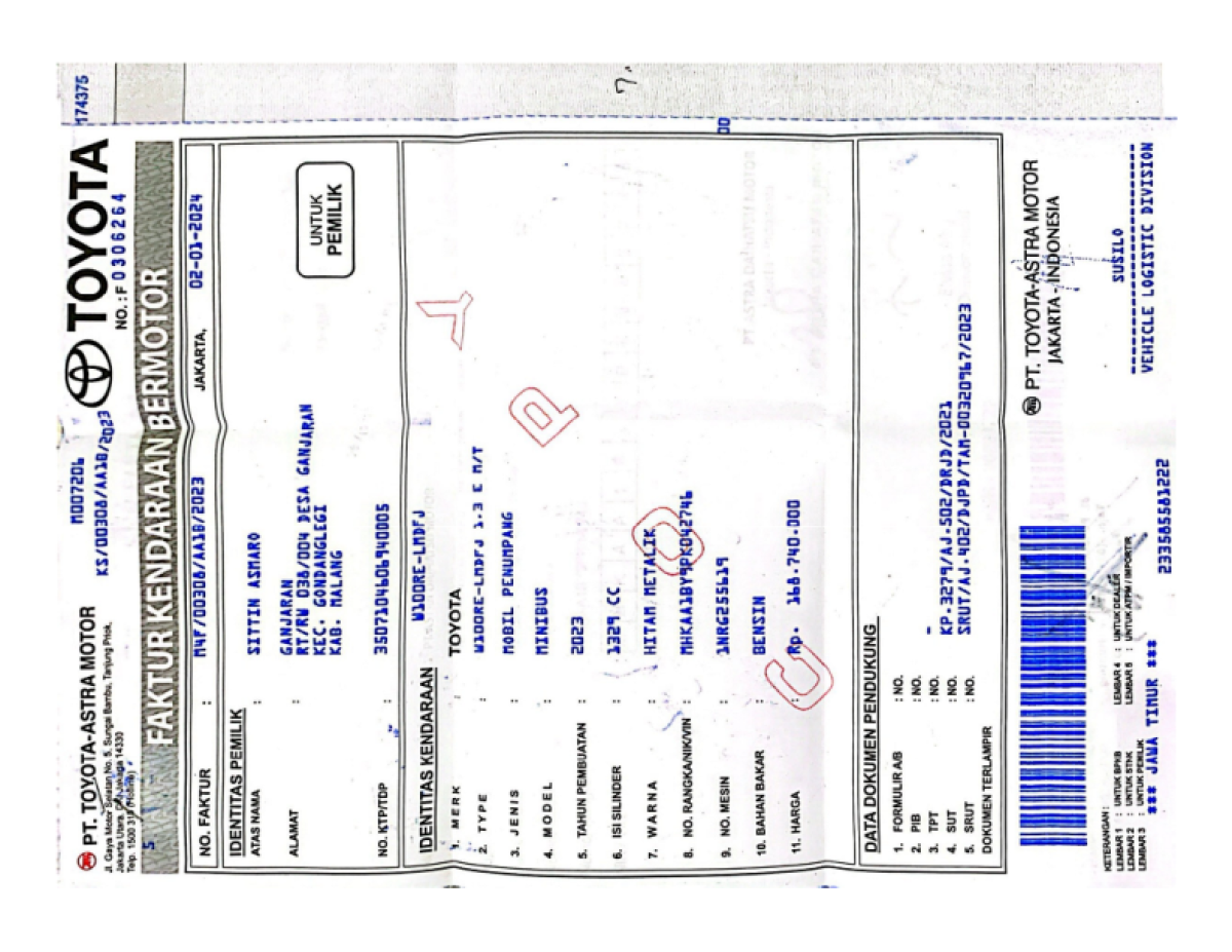 TOYOTA  AVANZA  1.3 E