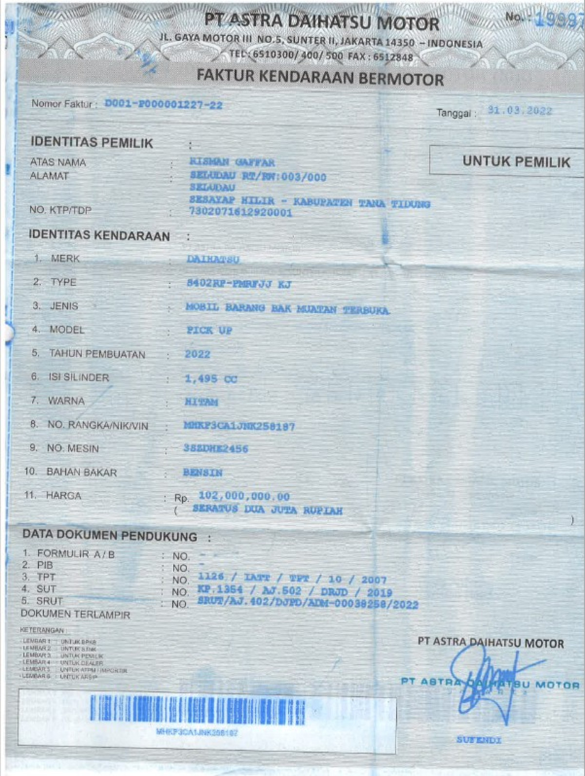 DAIHATSU  GRAN MAX  PICK-UP