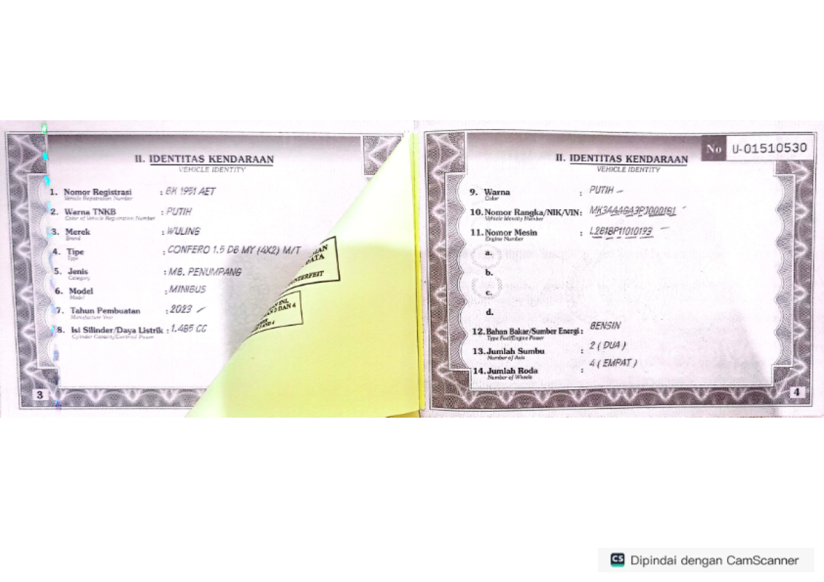 WULING  CONFERO  1.5 DB MY (4X2)