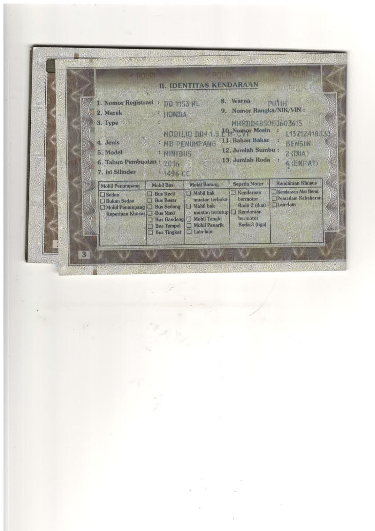 HONDA MOBILIO DD4 1.5E