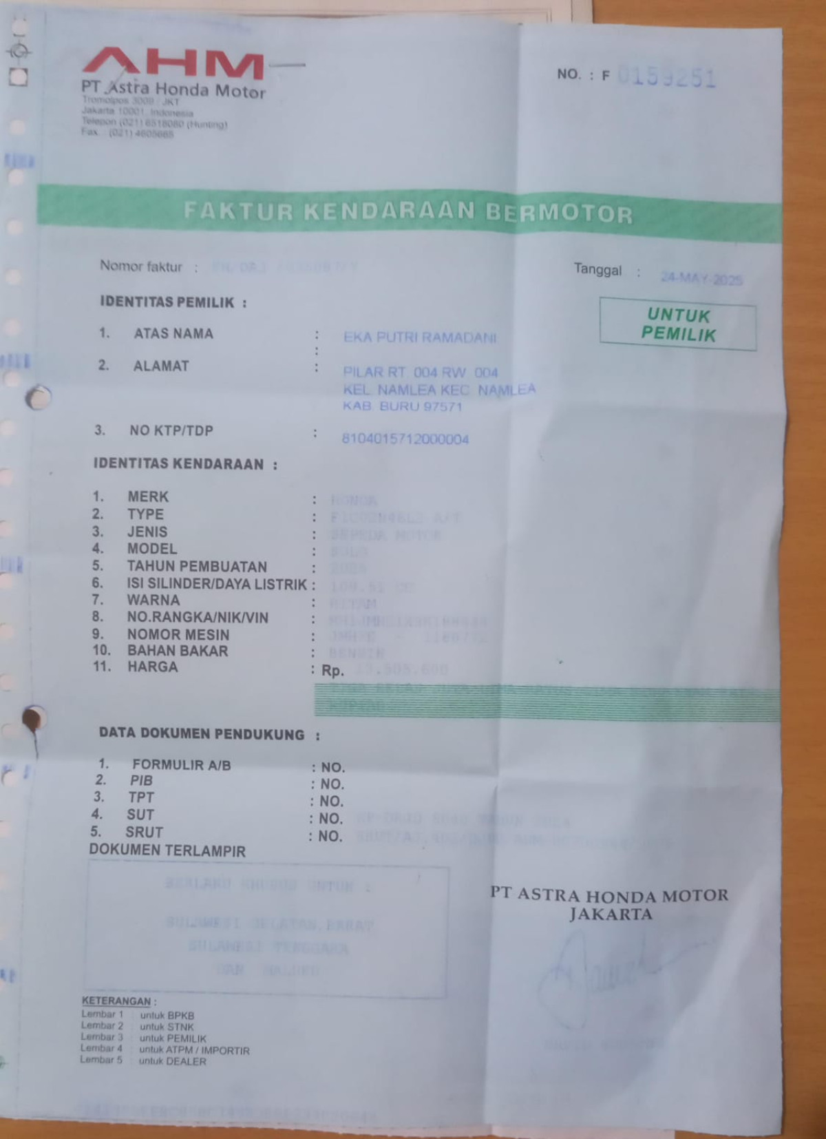 HONDA SCOOPY PRESTIGE