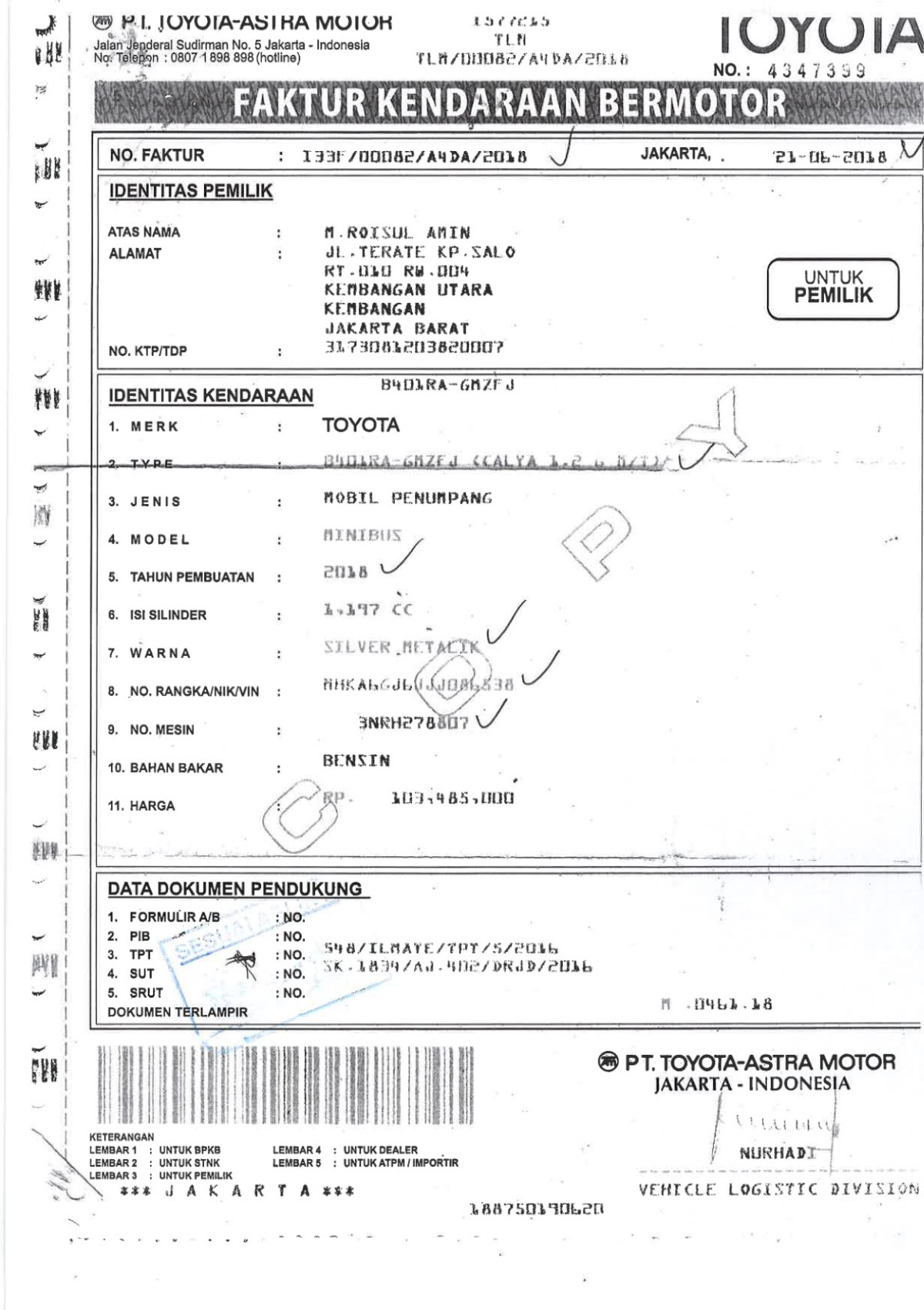 TOYOTA CALYA 1.2 G M/T