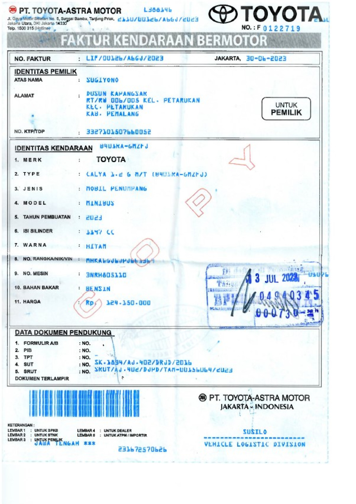 TOYOTA  CALYA  1.2 G M/T