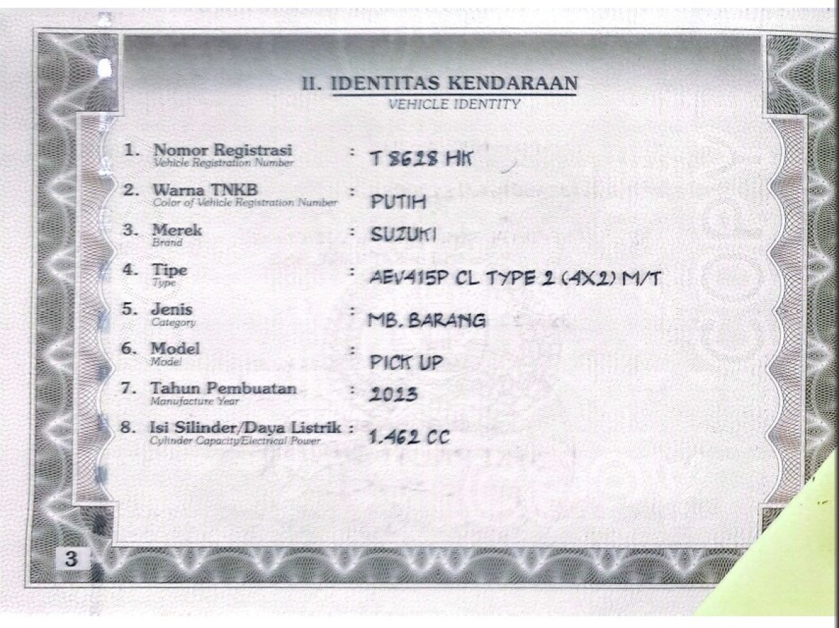 SUZUKI  CARRY  CL PICK UP