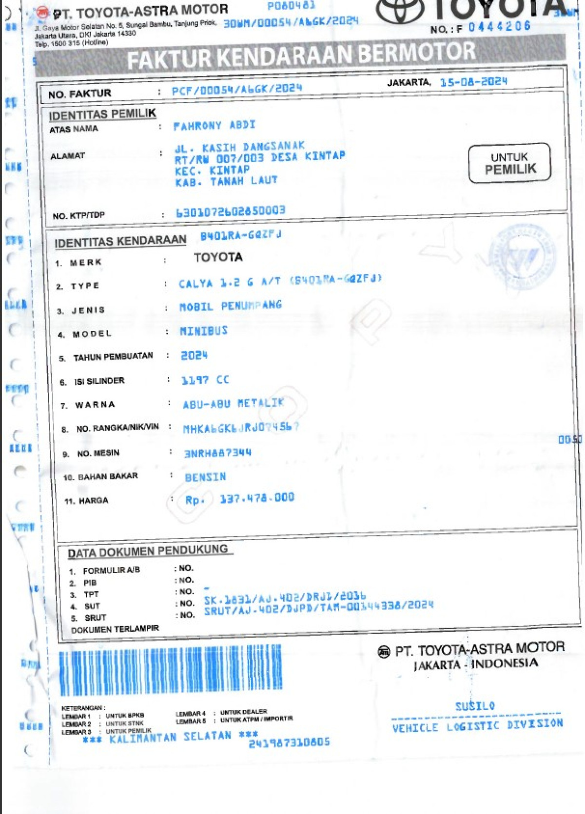 TOYOTA  CALYA  1.2 G A/T