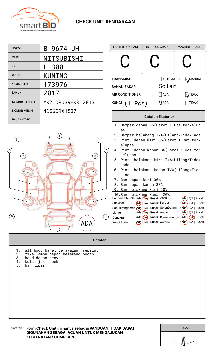 MITSUBISHI L300 PU FB-R (4X2)
