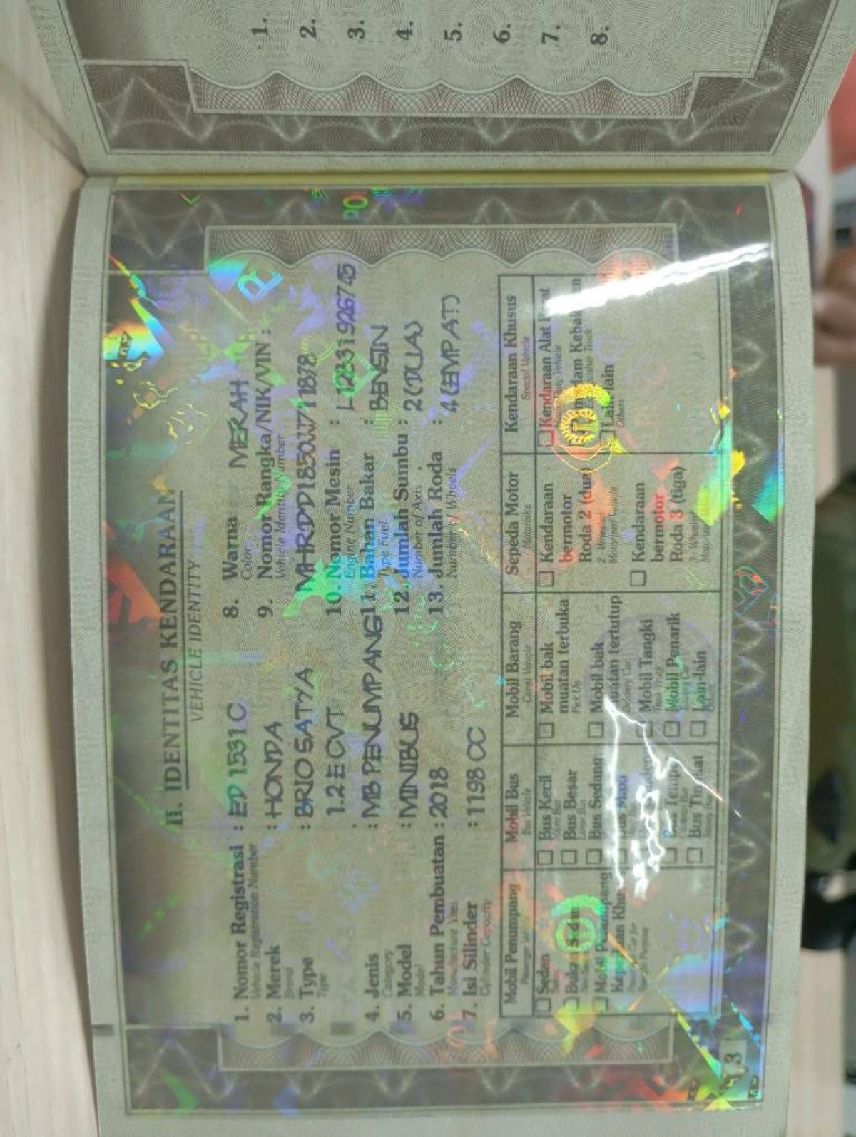 HONDA BRIO SATYA 1.2 E