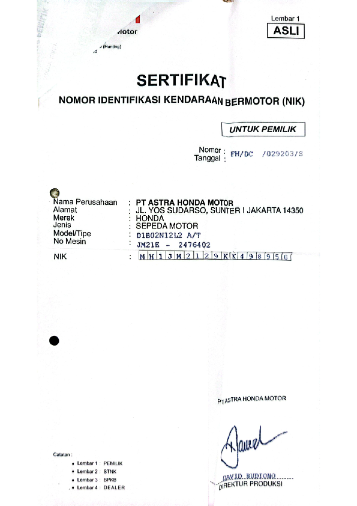 HONDA BEAT CBS FI CW