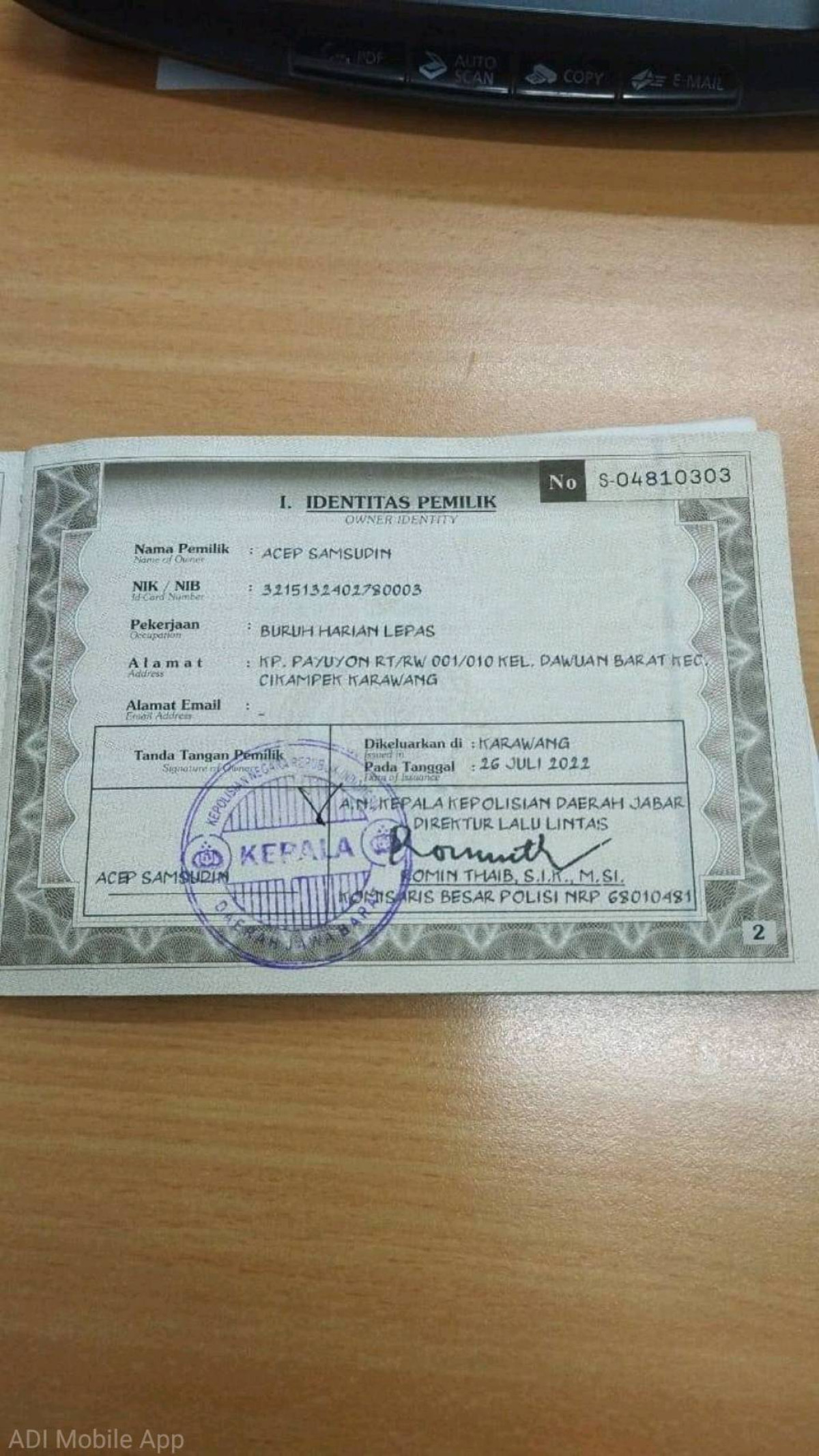 SUZUKI CARRY CL PICK UP