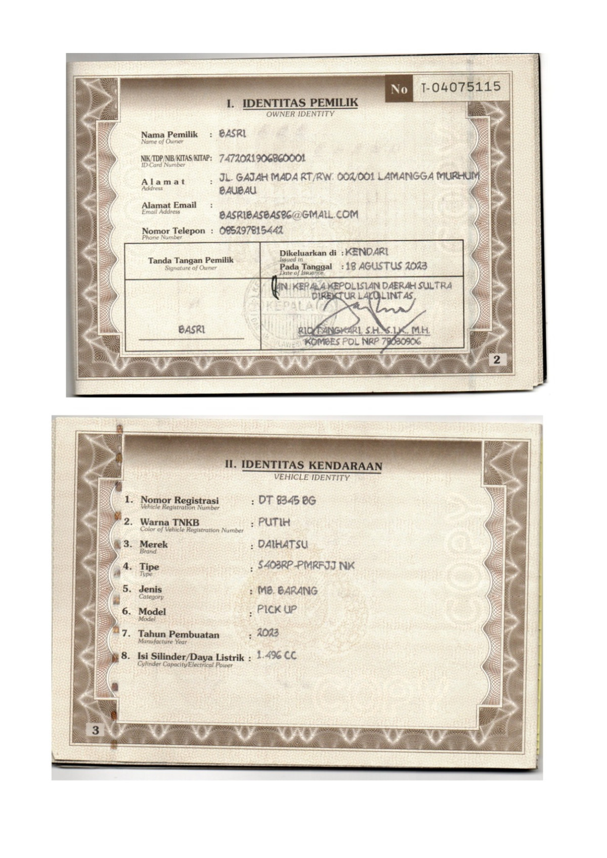 DAIHATSU  GRAN MAX  PICK-UP