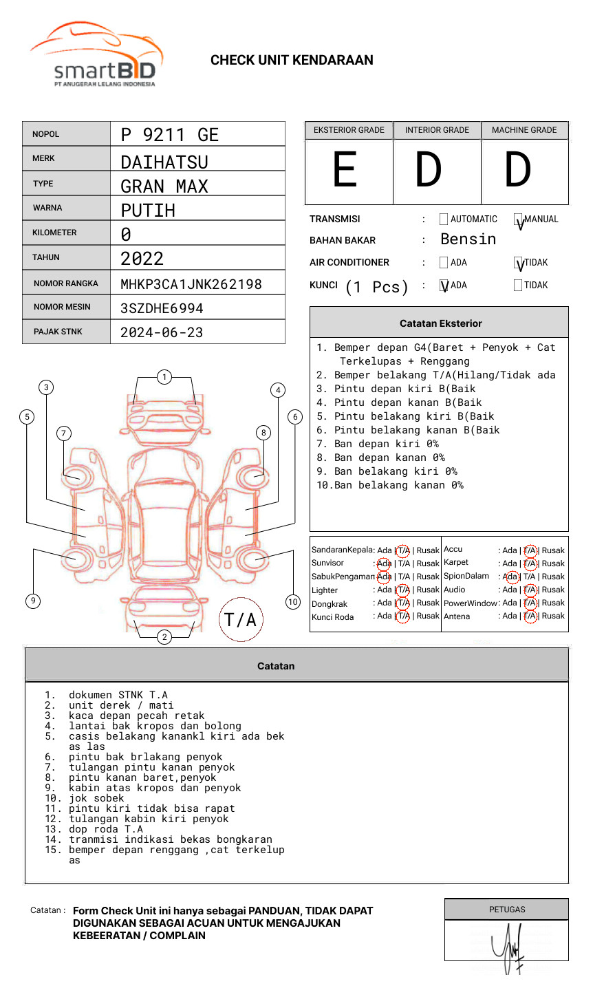 DAIHATSU  GRAN MAX  PICK-UP