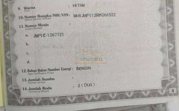 HONDA BEAT CBS FI CW ISS