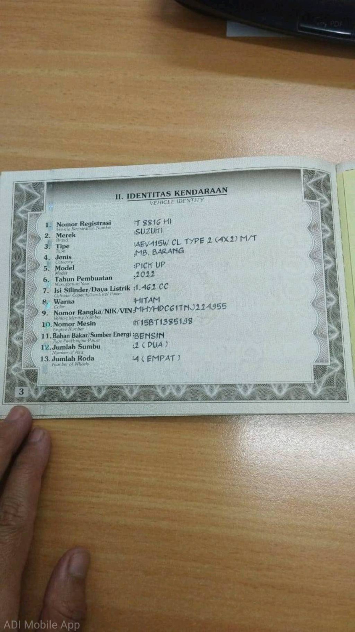 SUZUKI CARRY CL PICK UP