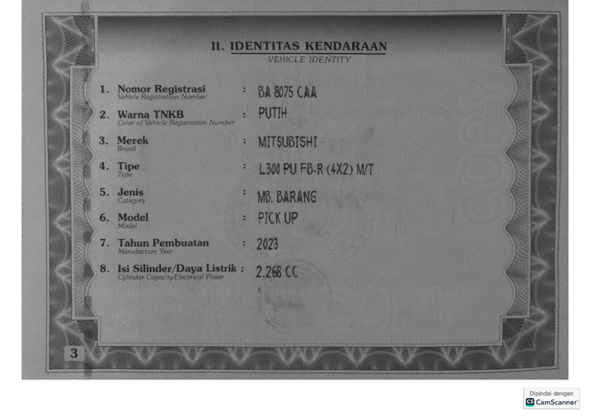 MITSUBISHI L300 PU FB-R (4X2)