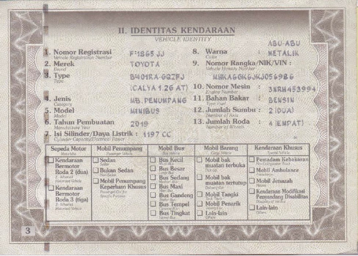 TOYOTA CALYA 1.2 G A/T