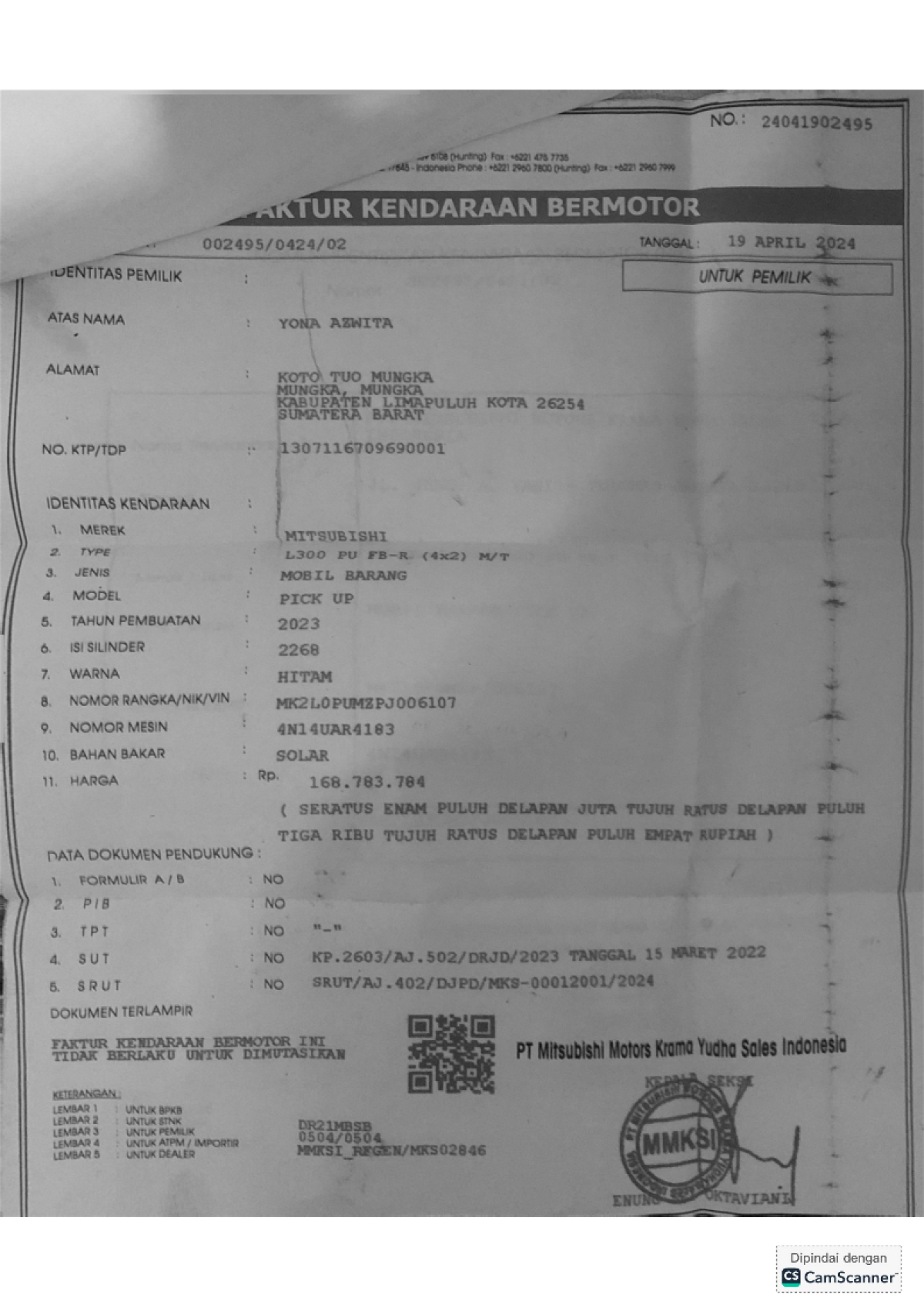 MITSUBISHI L300 PU FB-R (4X2)