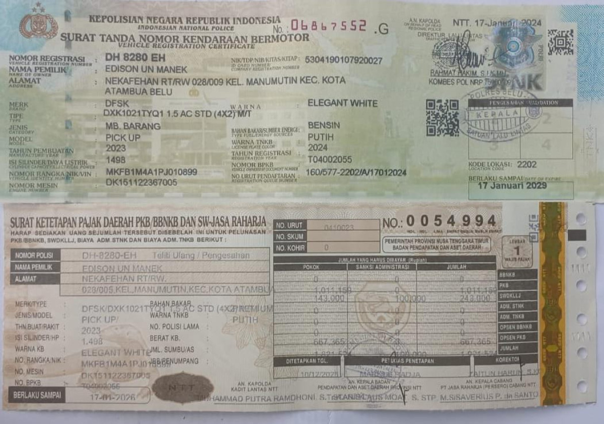 DFSK  DXK 1021TYQ1 1.5 AC STD (4X2) MT