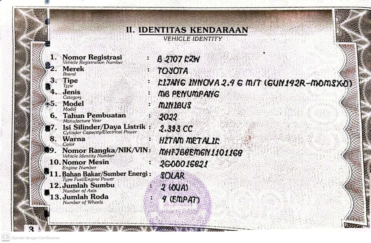 TOYOTA KIJANG INNOVA G DIESEL